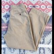 画像1: 50’s US Military Cotton Khaki Chino Trousers (w-34) ボタンチノ (1)