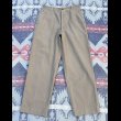 画像2: 50’s US Military Cotton Khaki Chino Trousers (w-34) ボタンチノ (2)