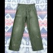 画像2: 初期型 60’s ARMY OG107 Cotton Sateen Utility Trousers(M) (2)