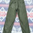 画像3: 初期型 60’s ARMY OG107 Cotton Sateen Utility Trousers(M) (3)