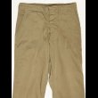 画像8: 1943’ USMC Cotton Khaki Chino Trousers ワンウォッシュ (1) (8)