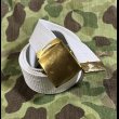 画像1: 60’s US NAVY Cotton Web Belt (白) (1)