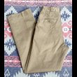 画像1: 60’s Cotton Khaki Chino Trousers (29x33) (1)