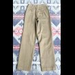 画像3: 60’s Cotton Khaki Chino Trousers (29x33) (3)