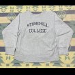 画像1: 80’s Champion "Stonehill College" Reverse Weave Sweat Shirt (Large) (1)