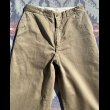 画像4: 60’s ARMY Cotton Khaki Chino Trousers (34x31) (4)