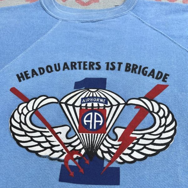 画像2: Around 70’s US ARMY AIRBORNE S/S Sweat Shirt (2)