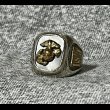 画像1: USMC Sterling Silver/シェル Ring " 2トーン" (1)