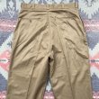 画像5: 61’ NOS ARMY Cotton Khaki Chino Trousers (w-36) (5)