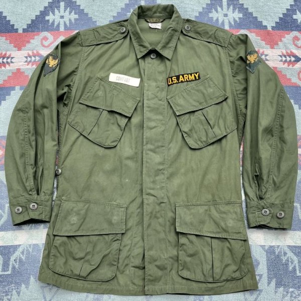 画像1: 60’s ARMY 2nd Jungle Fatigue Jacket w/insignia (1)