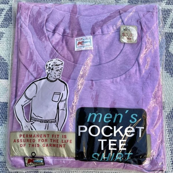 画像1: 70’s〜 K-Mart(FTUIT OF THE LOOM)Pocket Tee Shirt Dead Stock (1)