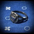 画像1: Circa 40’s WW2 "USMS"(US Merchant Marine Service) Sterling Silver Ring (1)