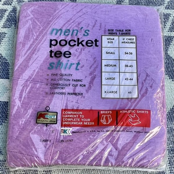 画像3: 70’s〜 K-Mart(FTUIT OF THE LOOM)Pocket Tee Shirt Dead Stock (3)