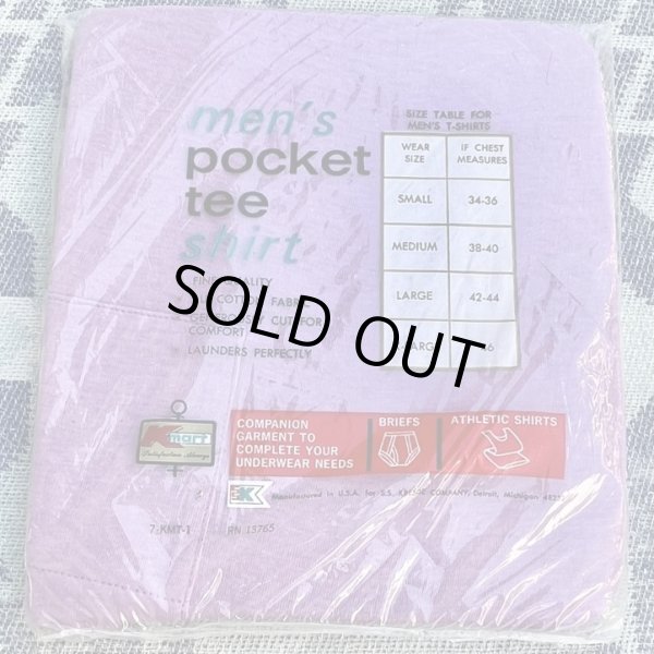 画像3: 70’s〜 K-Mart(FTUIT OF THE LOOM)Pocket Tee Shirt Dead Stock (3)