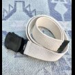 画像1: US NAVY Cotton Web-Belt　(Black Finish) (1)