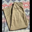 画像1: 1960’s ARMY Cotton Khaki Chino Trousers (1)