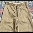 画像3: 1960’s ARMY Cotton Khaki Chino Trousers (3)