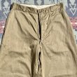 画像3: 1960’s ARMY Cotton Khaki Chino Trousers (3)