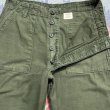 画像4: US ARMY OG107 Cotton Sateen Utility Trousers (36x33) (4)