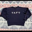 画像1: 60’s "TAFT" Single V Felt Letter Sweat Shirt (1)