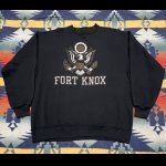 画像: US ARMY Fort Knox Sweat Shirt (黒)