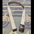 画像2: WWII US NAVY Enlisted Men’s Cotton Web Belt (白) (2)