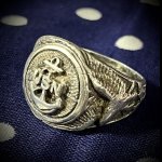 画像: Circa WW2 US NAVY Sterling Silver Ring