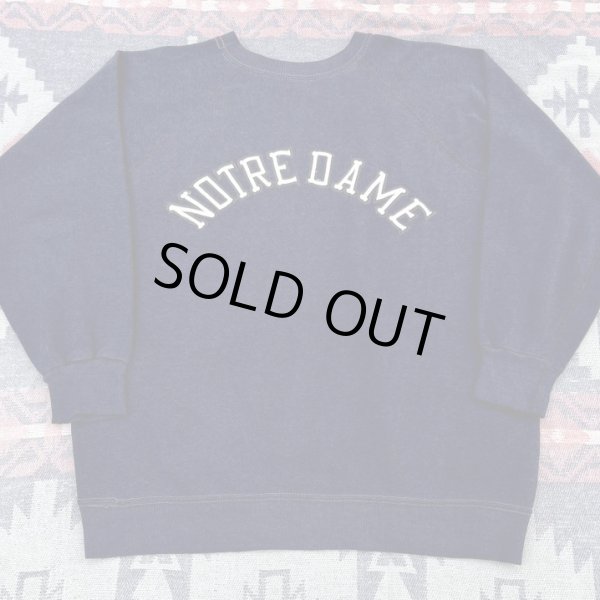 画像1:  70’s Champion NOTRE-DAME Univ Sweat Shirt (1)