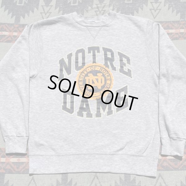 画像1:  80’s Champion"Norte-Dame"Univ. Sweat Shirt(XL) (1)