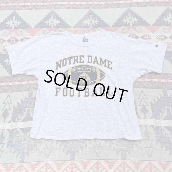 画像1: 90’s Champion NOTRE DAME Univ. Tee Shirt (1)