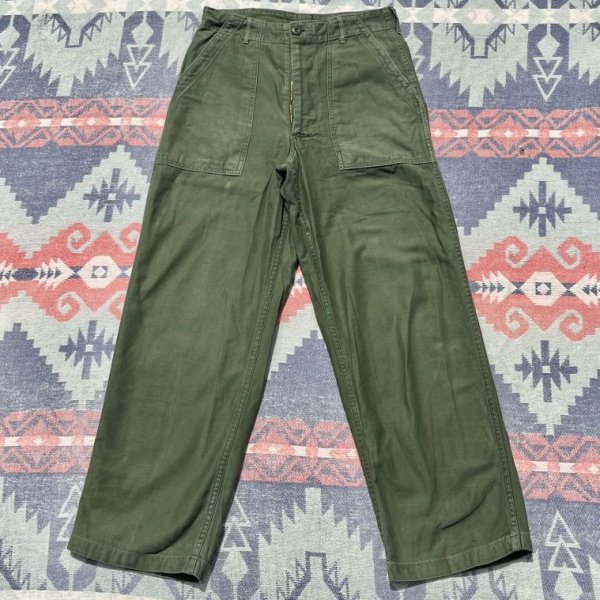 画像2: 60’s ARMY OG-107 Sateen Utility Trousers (2)