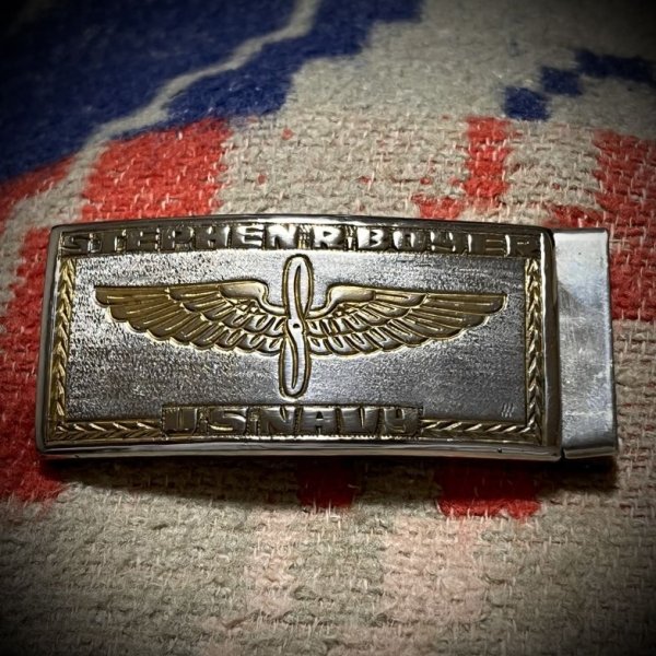 画像2: US NAVY Aviator’s Belt Buckle (2)