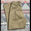 画像1: 60’s Cotton Khaki Chino Trousers (One Wash))34x31 (1)