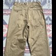 画像5: 60’s Cotton Khaki Chino Trousers (One Wash))34x31 (5)