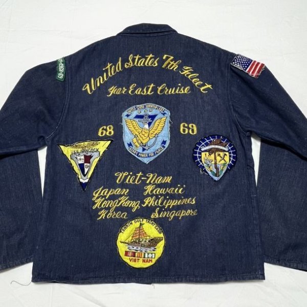 画像2: 60’s Vietnam War Souvenir Denim Jacket  (2)