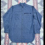 画像: WW2 USN Blue Chambray Shirt