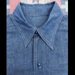 画像: WW2 USN Blue Chambray Shirt