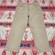 画像6: 50’s ARMY M-52 Khaki Chino Trousers(40x31表記)ボタンフロント (6)