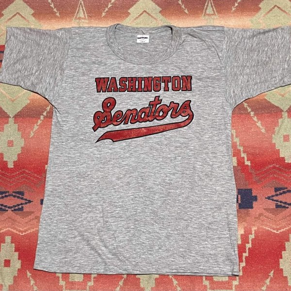 画像1: 80’s~NOS EASTPORT製 霜降りT Shirt(WASHINGTON SENATORS) (1)