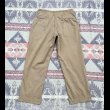 画像5: ~1941’ ARMYメタルボタン ダブルステッチ Cotton Khaki Chino Trousers (5)