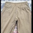 画像6: ~1941’ ARMYメタルボタン ダブルステッチ Cotton Khaki Chino Trousers (6)