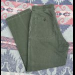 画像: 50’s USMC P-58(P-56) Cotton Sateen Utility Trousers (W-32in)