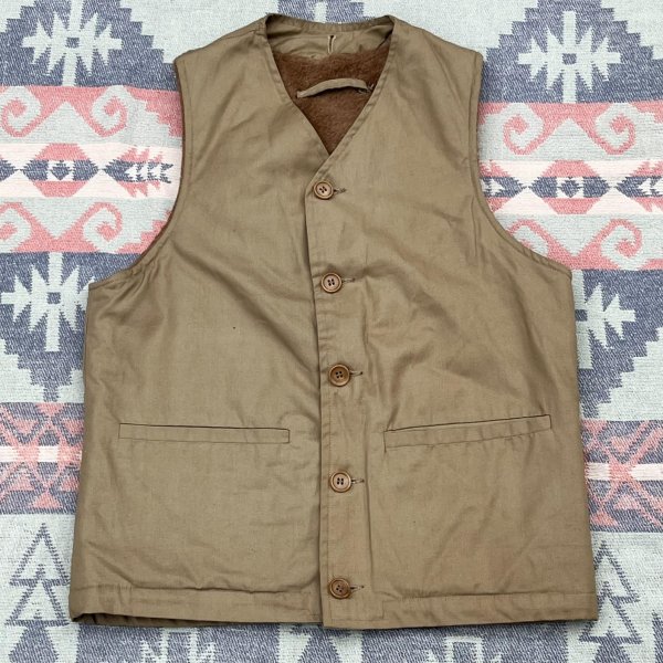 画像1: 1940’s Oldin Dennis Alpaca Lined Vest (1)