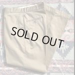 画像: 60’s ARMY Cotton Khaki Chino Trousers(34x31)Mint~NOS?