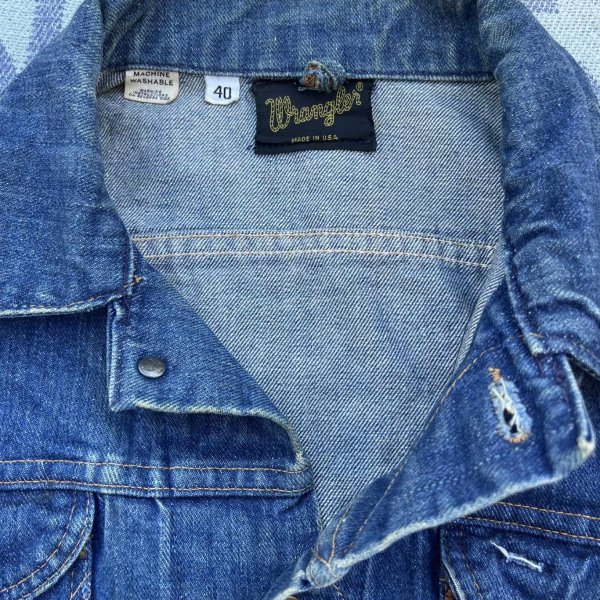 画像2: 70’s Wrangler 124MJ Denim Jacket (綾織デニム) (2)