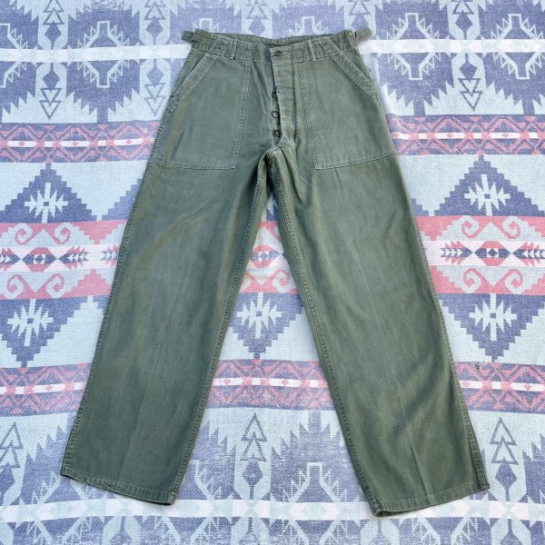 画像2: 50’s ARMY OG-107 Sateen Utility Trousers 初期型 (2)