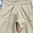 画像3: 60’s N.O.S. ARMY Cotton Khaki Chino Trousers (33x31) (3)