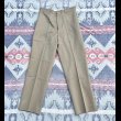 画像4: 60’s N.O.S. ARMY Cotton Khaki Chino Trousers (33x31) (4)