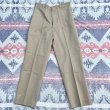 画像4: 60’s N.O.S. ARMY Cotton Khaki Chino Trousers (33x31) (4)