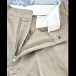 画像7: 60’s N.O.S. ARMY Cotton Khaki Chino Trousers (33x31) (7)